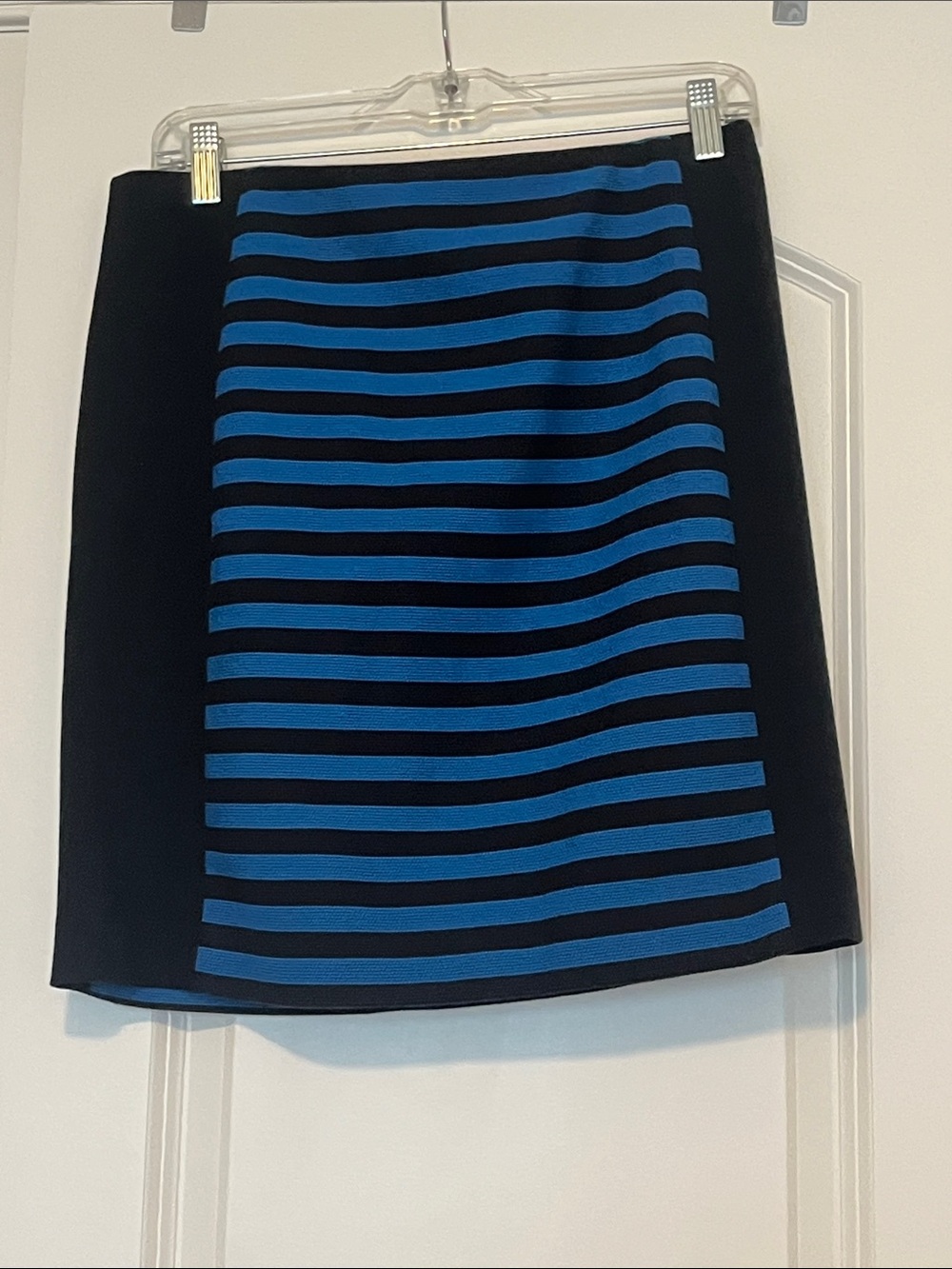 Ann Taylor Lined Black/Blue Skirt
